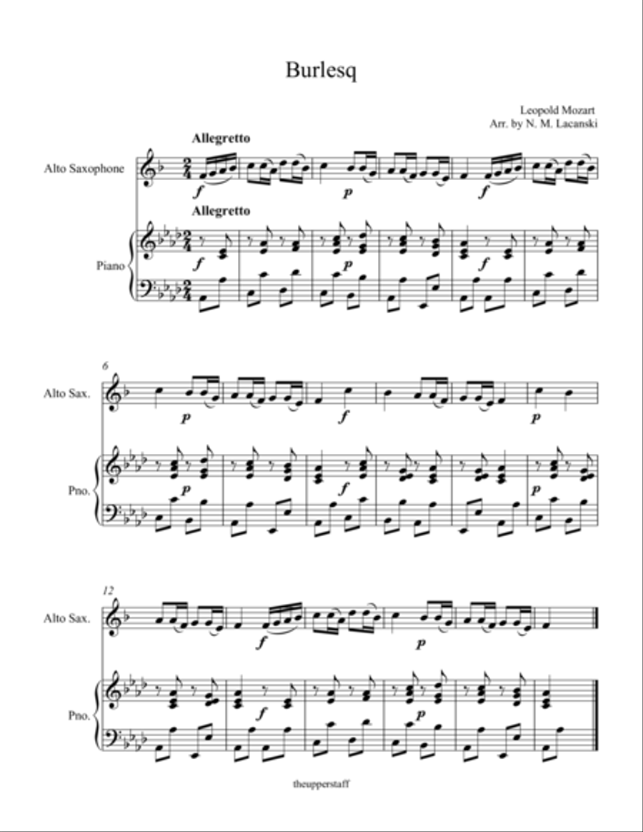Burlesq Burlesq Woodwind Duet scores gallery preview page 1