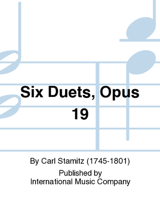 Book cover for Six Duets, Opus 19