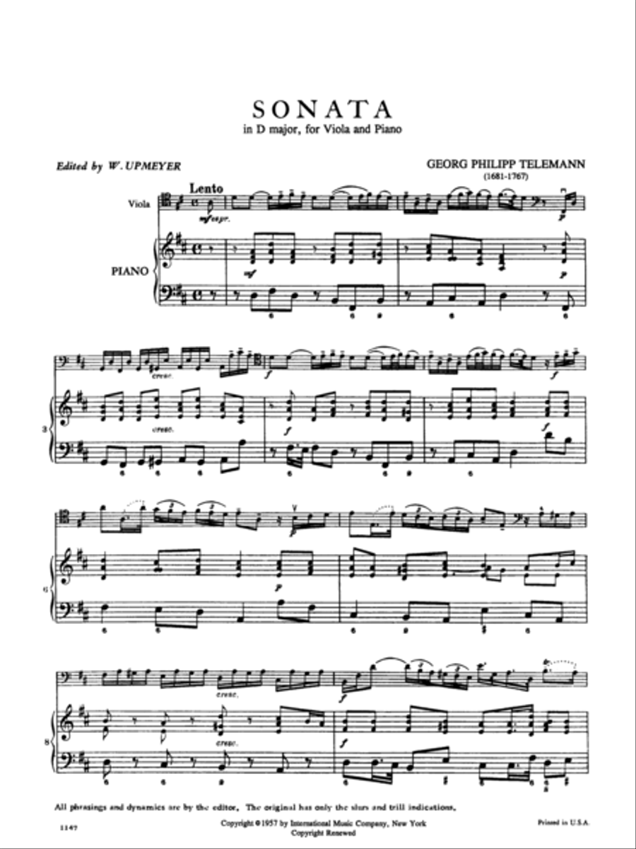 Sonata In D Major Piano Accompaniment scores gallery preview page 2