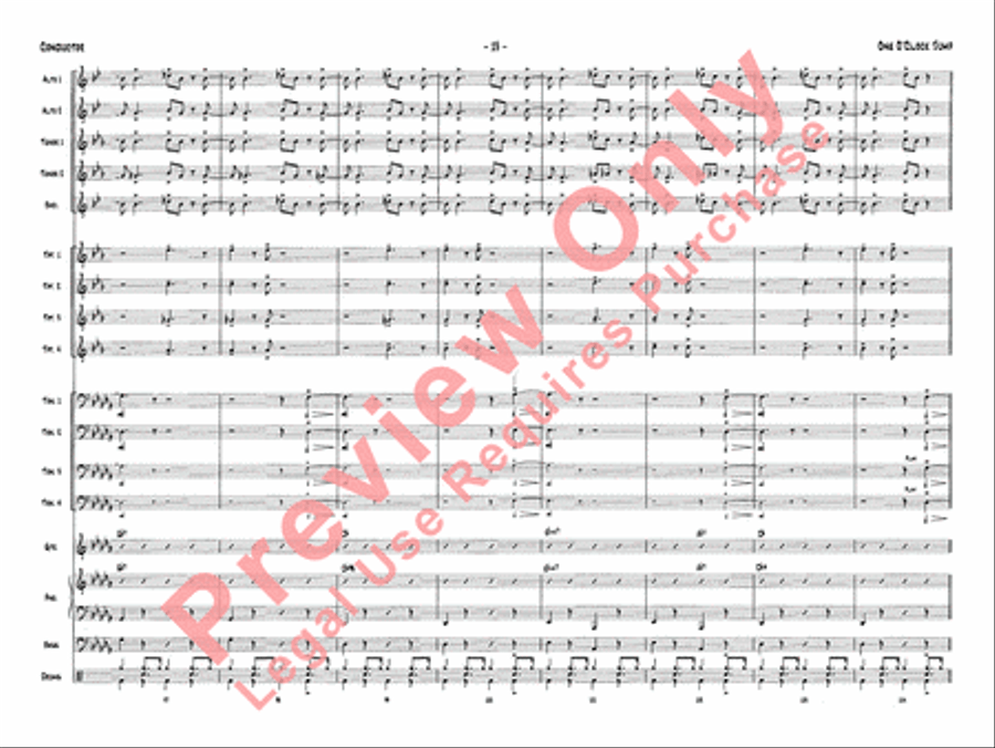 One O'Clock Jump Jazz Ensemble scores gallery preview page 16
