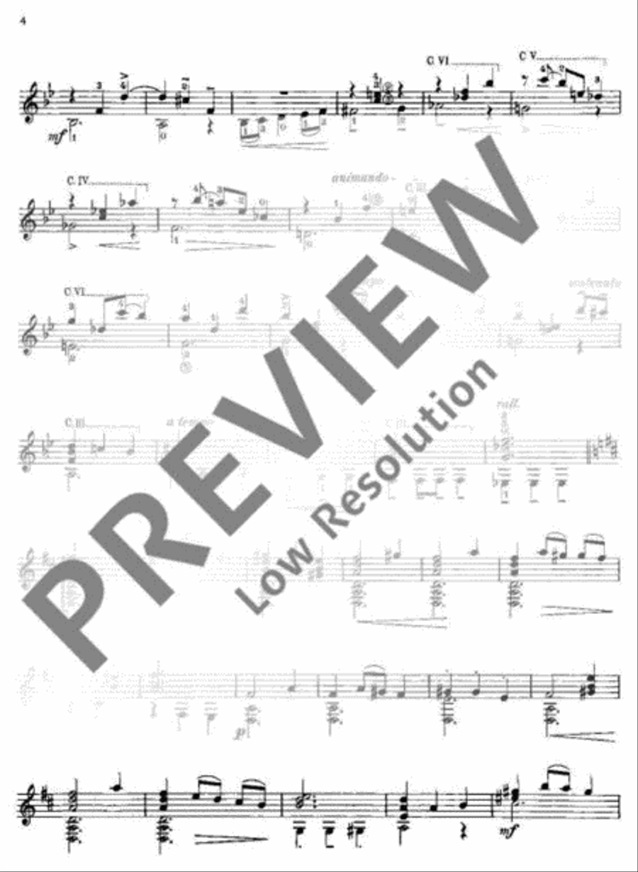Valse Classical Guitar scores gallery preview page 5