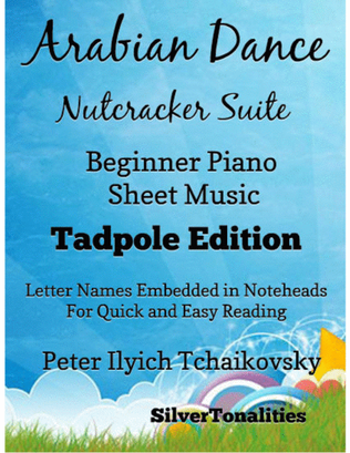 Book cover for Arabian Dance the Nutcracker Suite Beginner Piano Sheet Music 2nd Edition