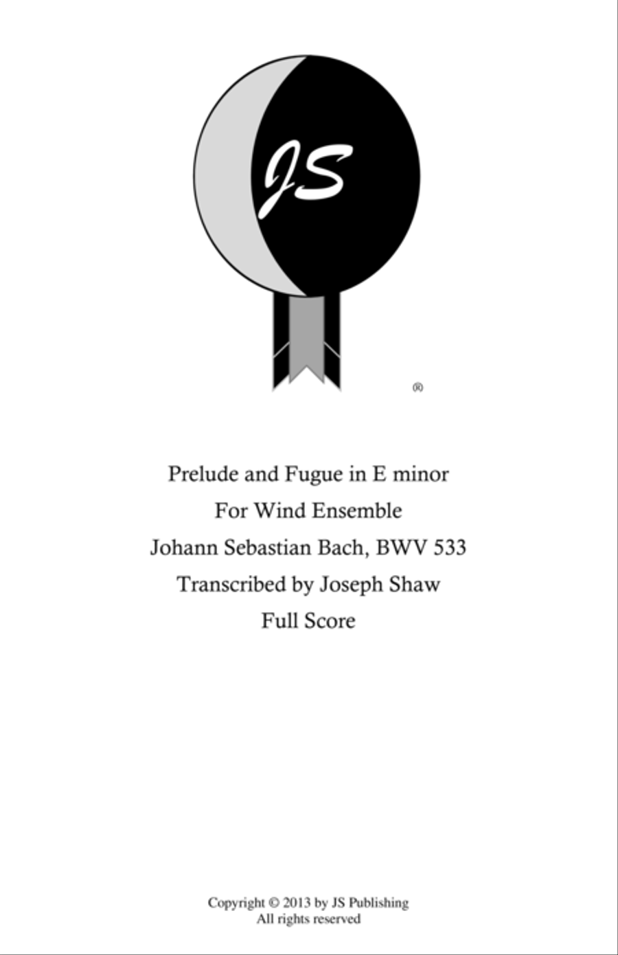 Prelude and Fugue in E minor, BWV 533