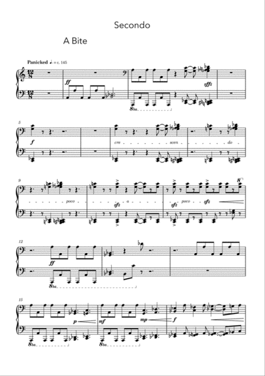 A Bite, A Tarantella, An End Piano scores gallery preview page 4