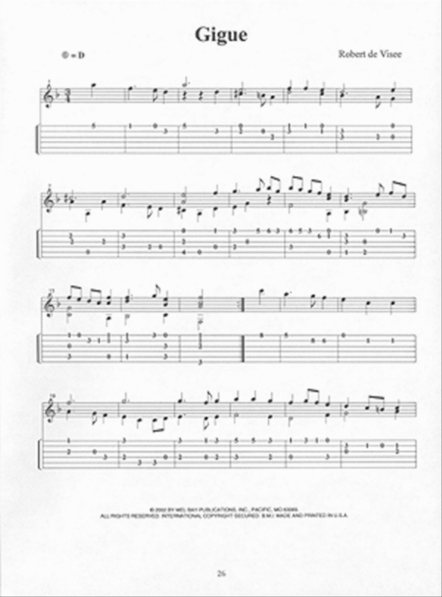 Classical Masterpieces in Tablature Acoustic Guitar scores gallery preview page 2