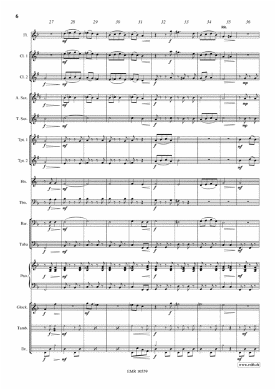 Tea Time Concert Band scores gallery preview page 6