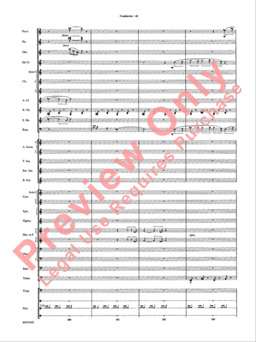 Jericho Concert Band scores gallery preview page 47