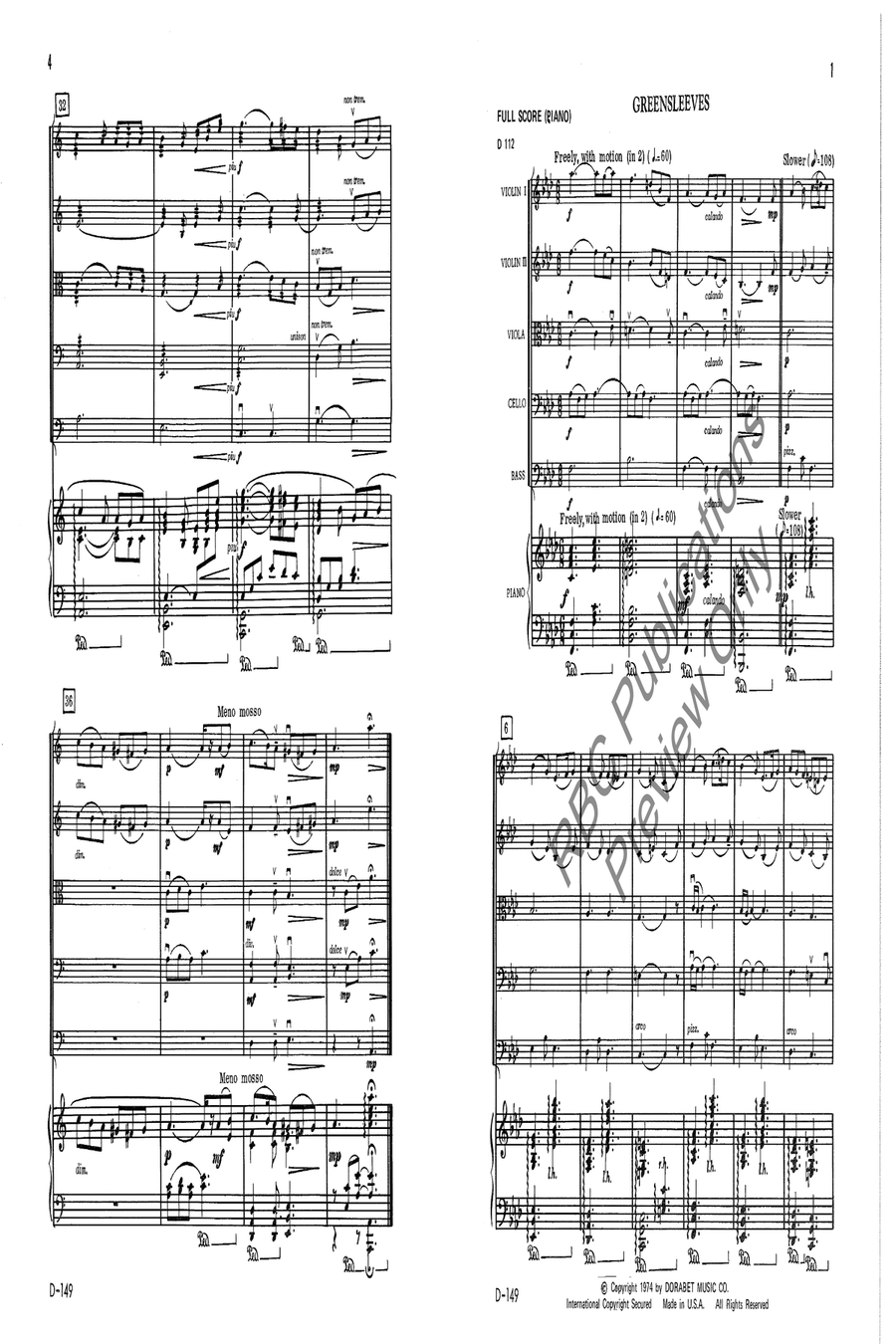 Greensleeves String Orchestra scores gallery preview page 2