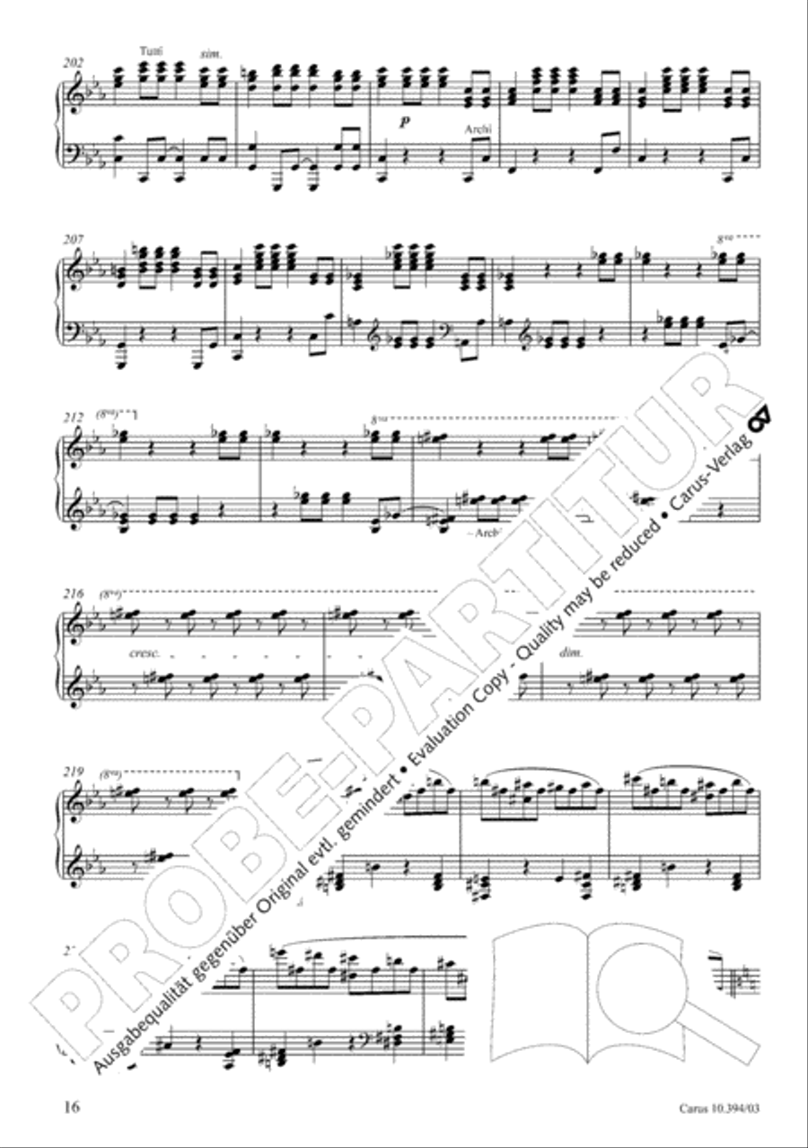 Fantasia for piano, choir and orchestra SSATB scores gallery preview page 17