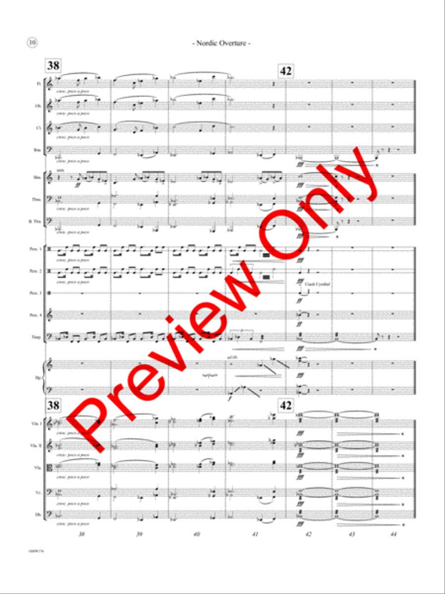Nordic Overture Full Orchestra scores gallery preview page 11