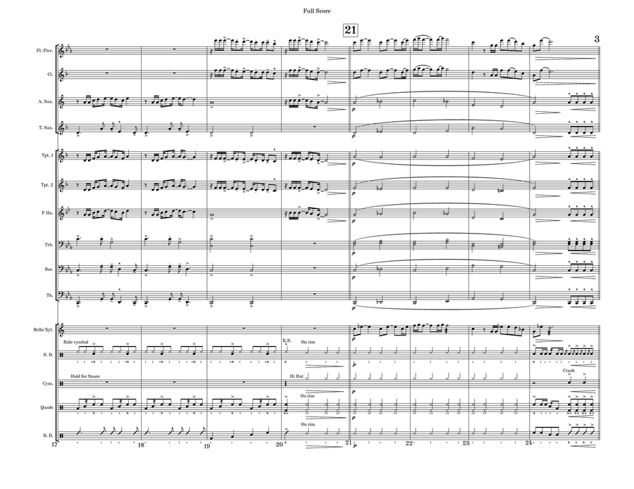 Freedom Freedom Marching Band scores gallery preview page 4