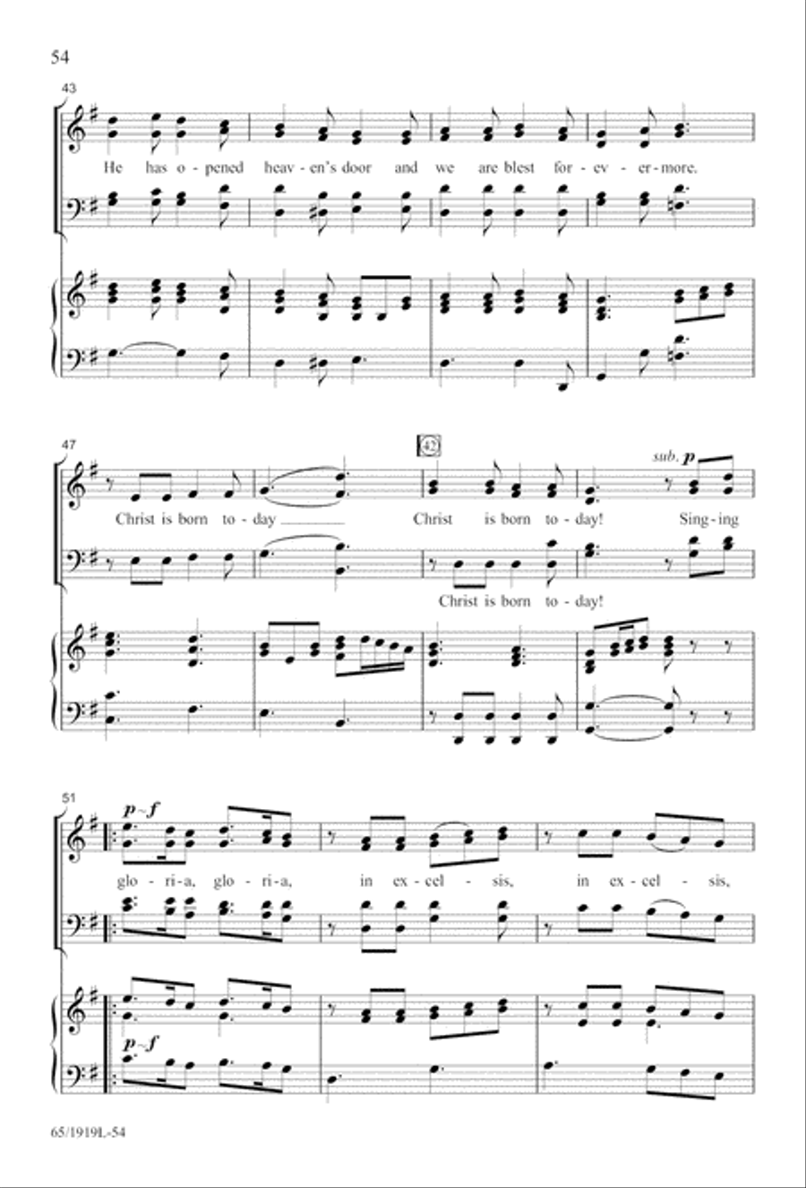 The Perfect Christmas 4-Part scores gallery preview page 56