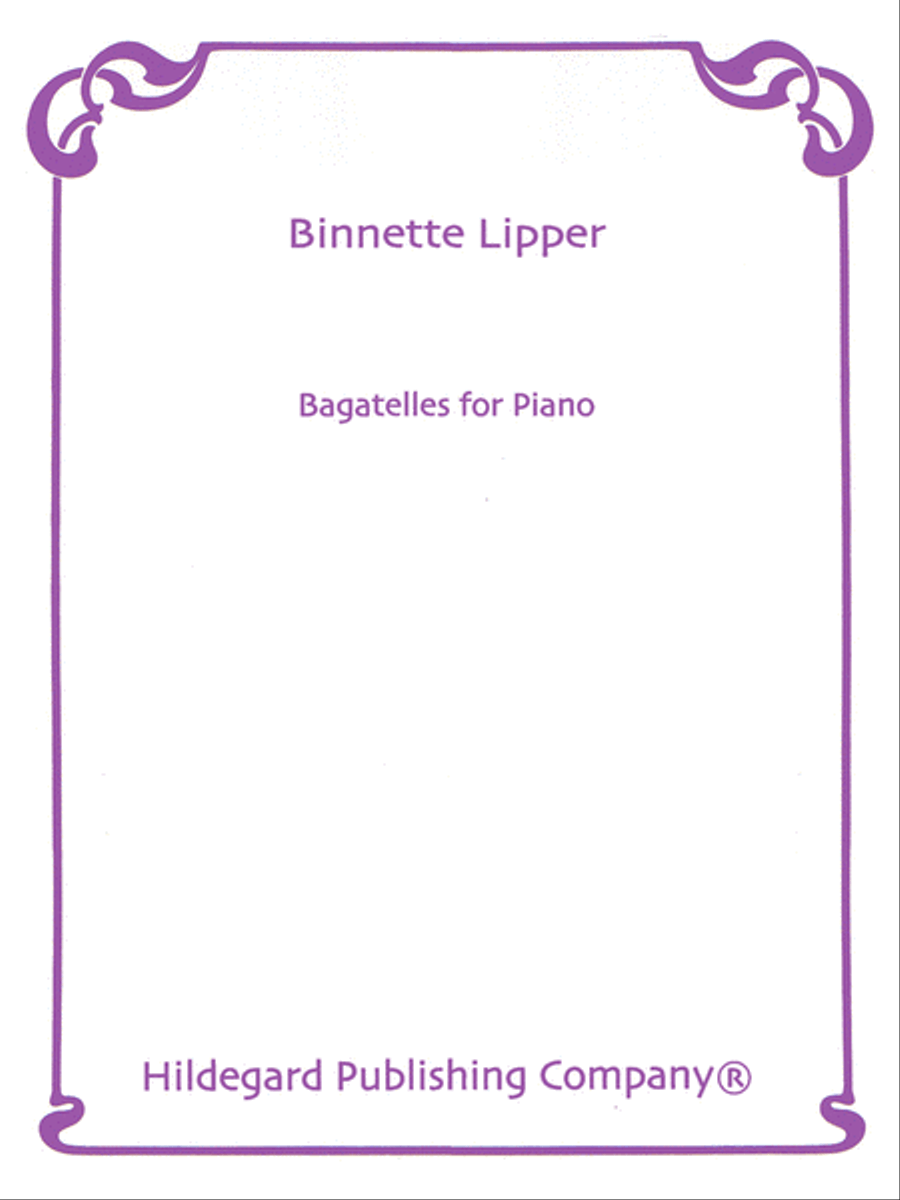 Bagatelles for Piano Bagatelles for Piano Chamber Music scores gallery preview page 1