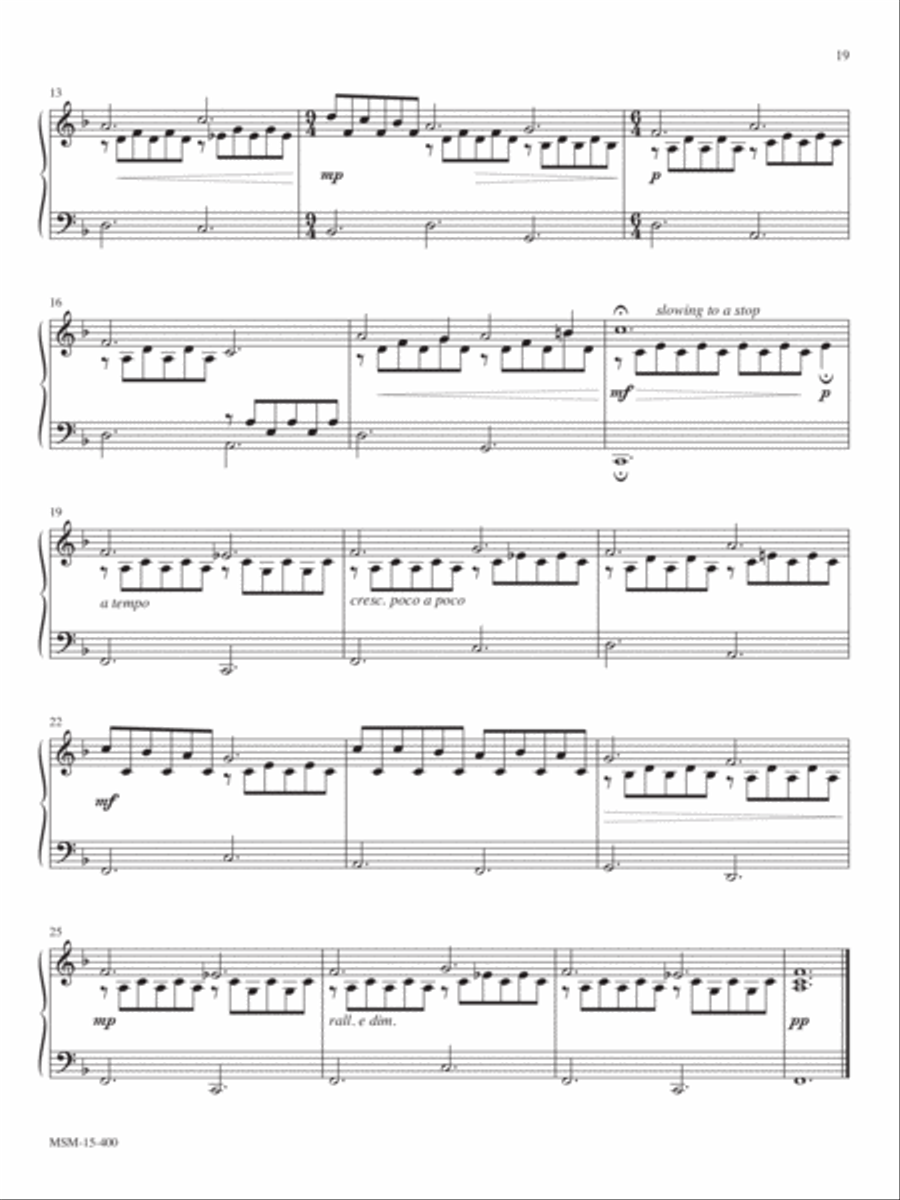 Two Mediations on Llanfair Piano Solo scores gallery preview page 2