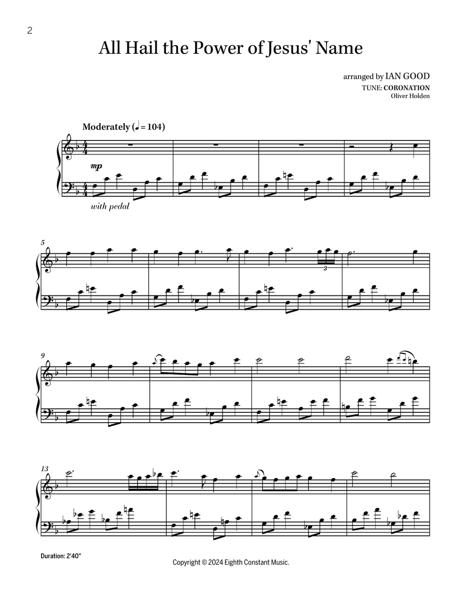 Piano at Daybreak - Vol 2 - 20 new age hymn arrangements for solo piano Piano Solo scores gallery preview page 5