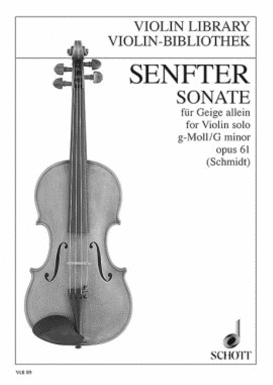 Sonata For Solo Violin Op. 61 Violin Solo scores gallery preview page 1