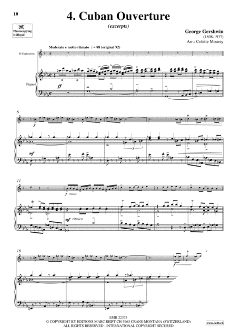 Gershwin 20 Greatest Hits Euphonium scores gallery preview page 6