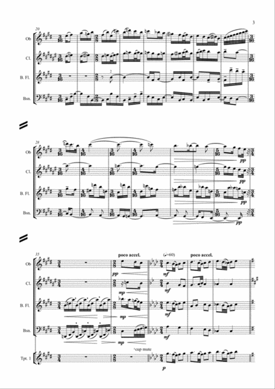 Wind Octet (2003) Large Ensemble scores gallery preview page 3