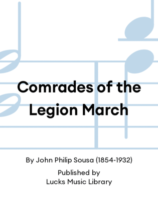 Book cover for Comrades of the Legion March
