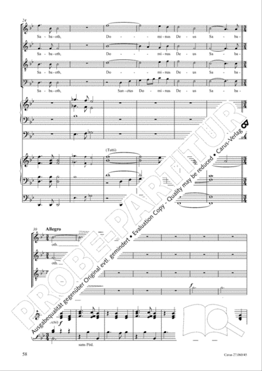 Messe a quatre voix 4-Part scores gallery preview page 59