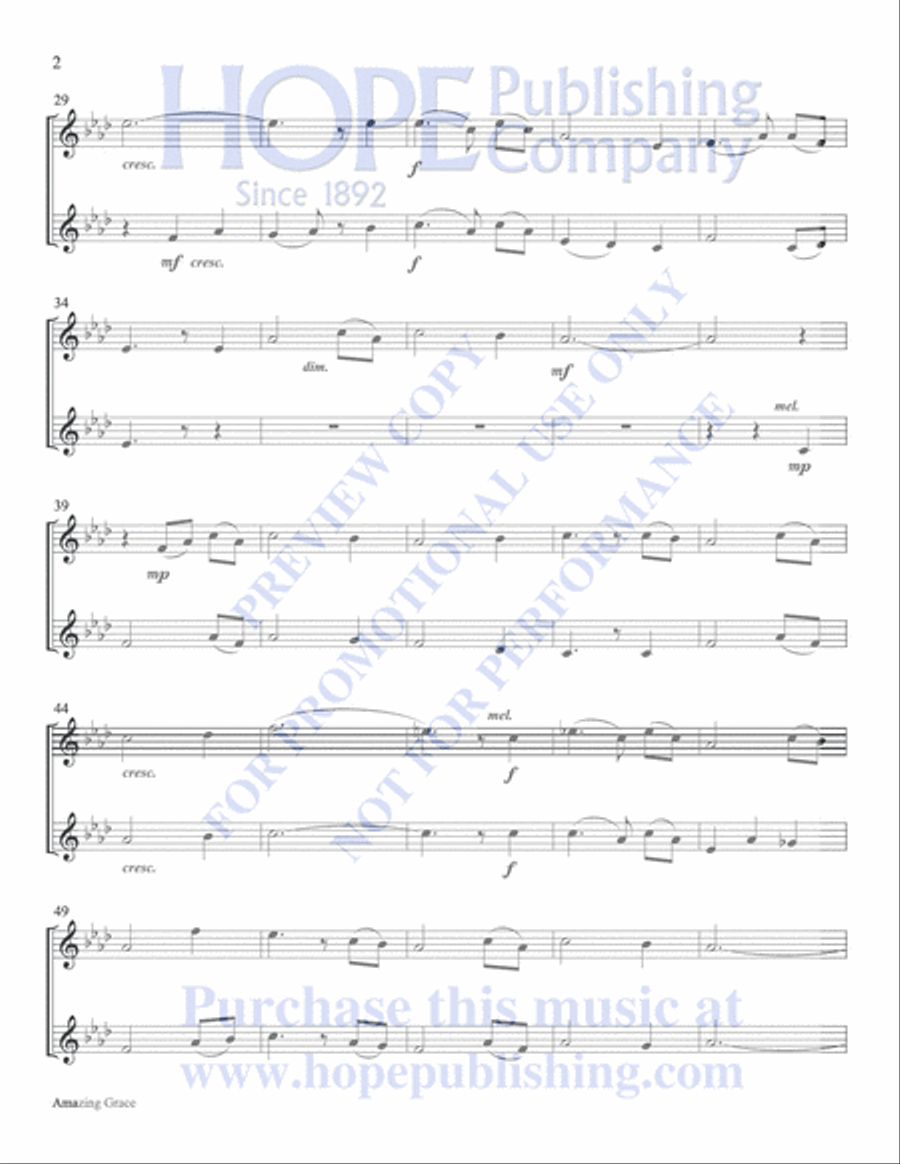 Classic Hymns for Two Instruments, Vol 1-Book and CD Woodwind Duet scores gallery preview page 97
