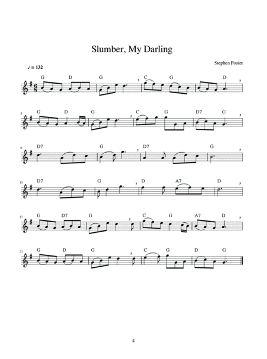 Favorite Recorder Tunes - Beautiful American Airs and Ballads Recorder scores gallery preview page 5