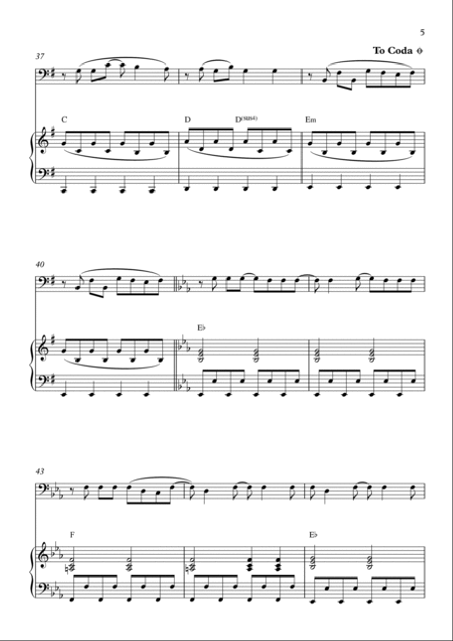 Every Breath You Take Piano scores gallery preview page 5