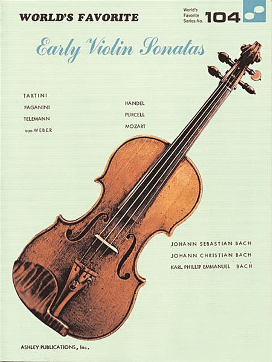 Early Violin Sonatas 104 Worlds Favorite Violin Solo scores gallery preview page 1