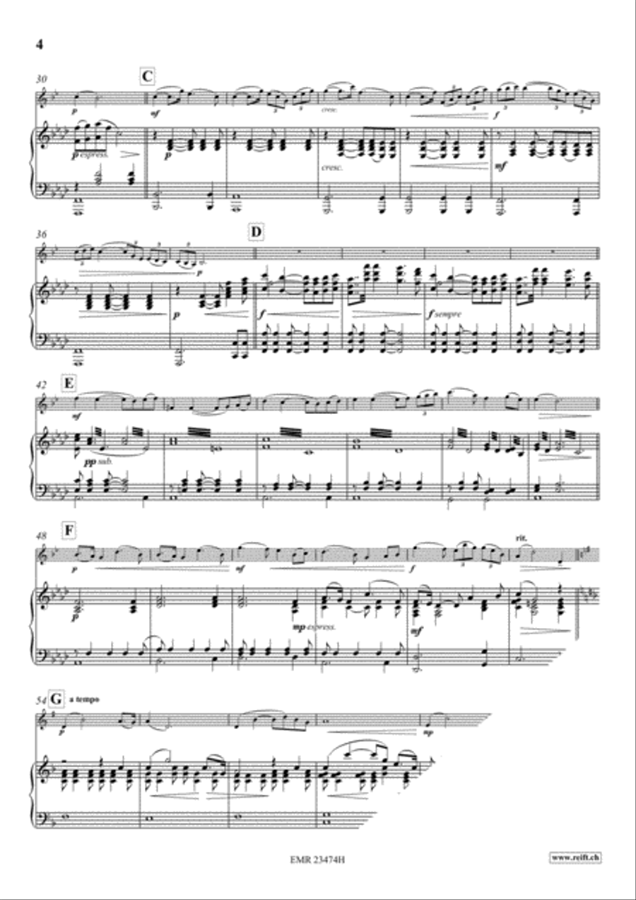 Concerto De L'Adieu Trumpet Solo scores gallery preview page 4