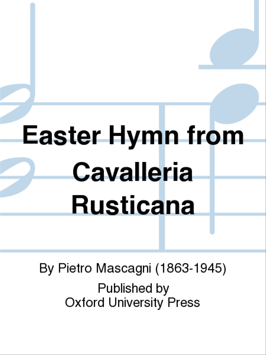 Easter Hymn from Cavalleria Rusticana 4-Part scores gallery preview page 1