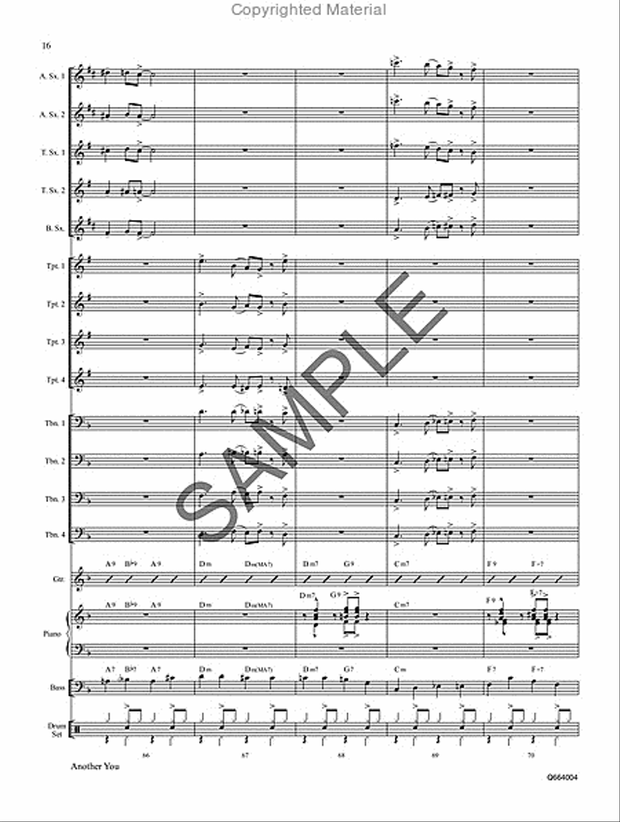 Another You Jazz Ensemble scores gallery preview page 17