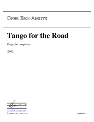 Book cover for Tango for the Road - for two pianos