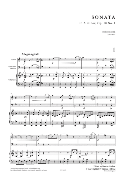 Sonata in A minor Op. 10/1