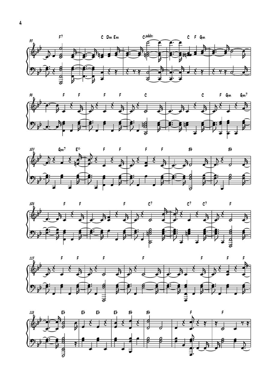 Hey Jude Easy Piano scores gallery preview page 4