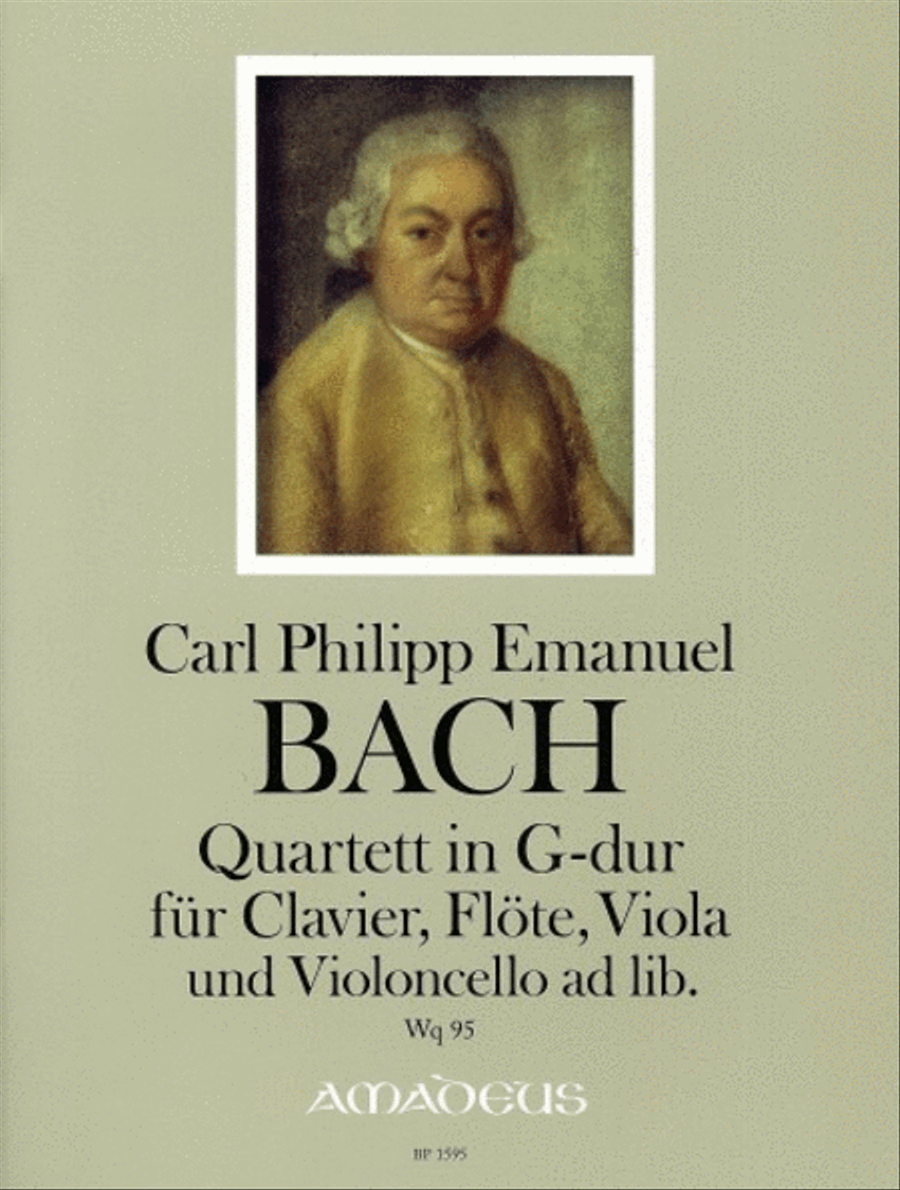 Quartet in G major Wq 95 Flute scores gallery preview page 1