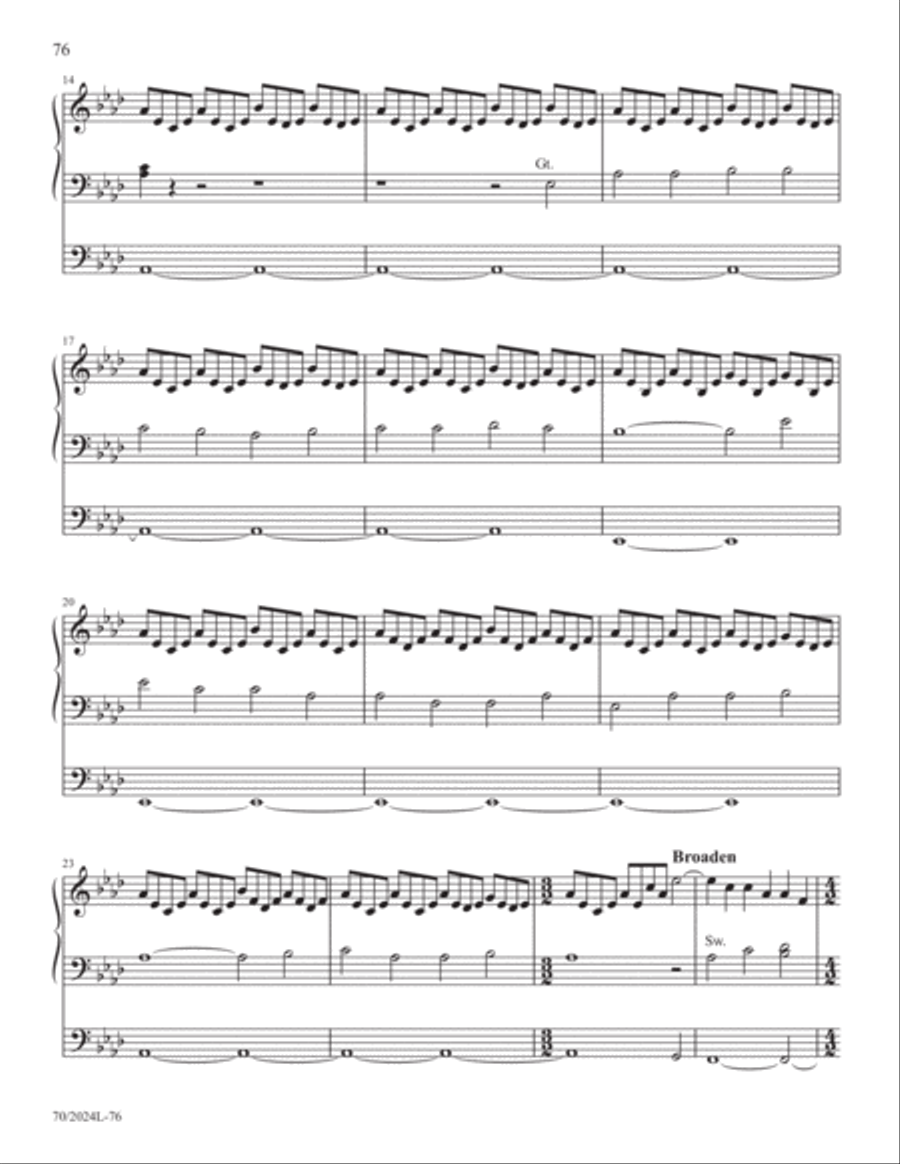 The Sacred Organ Library, Vol. 1 Organ Solo scores gallery preview page 36