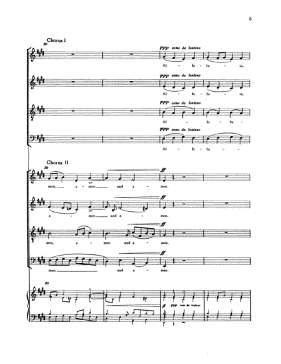 Amen and amen, alleluia 4-Part scores gallery preview page 5