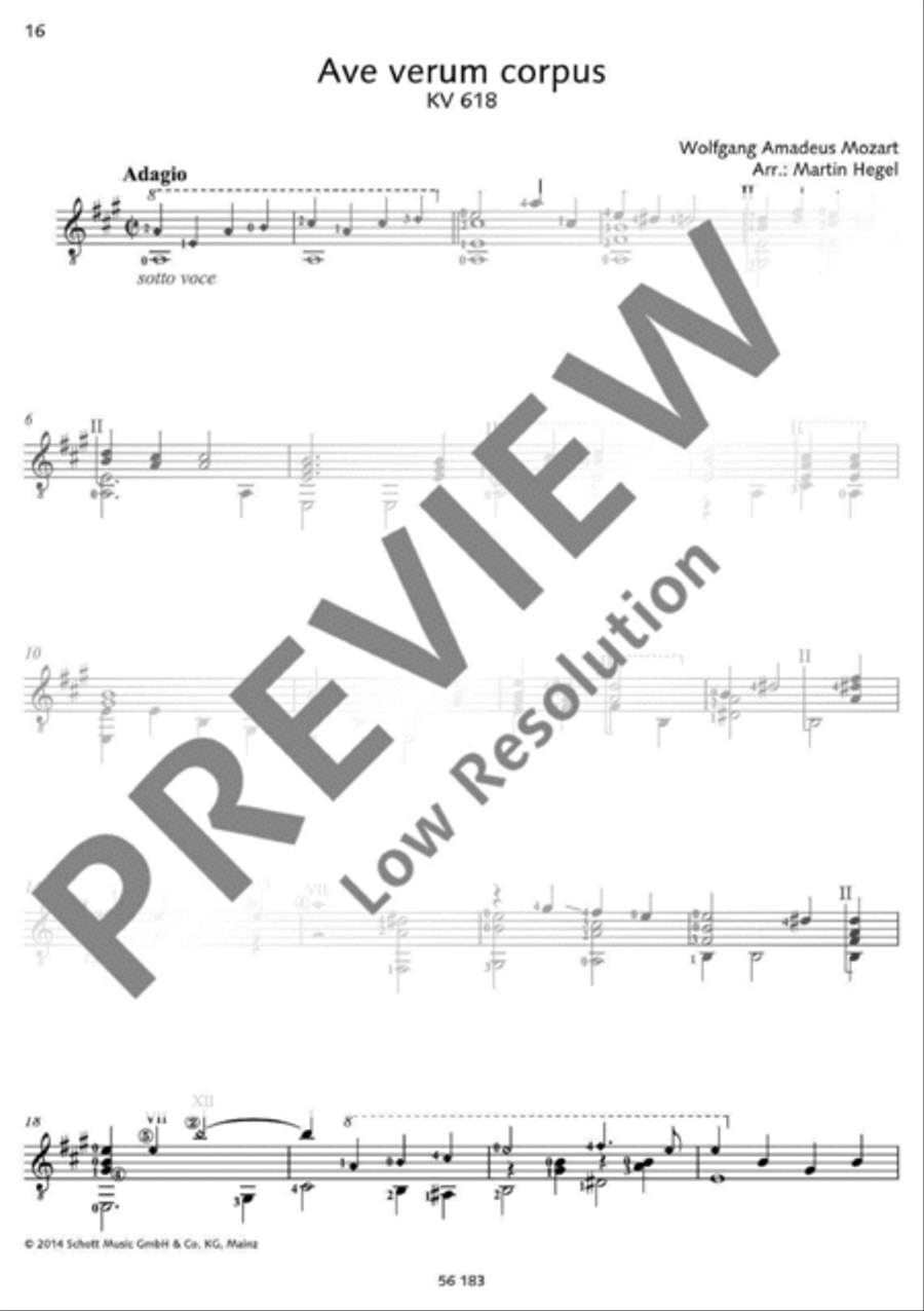 Mozart for Guitar Mozart for Guitar Classical Guitar scores gallery preview page 17