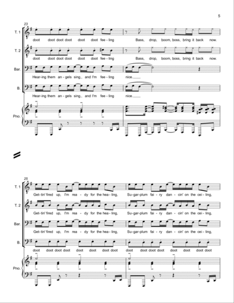 Hey Sis It's Christmas TTBB scores gallery preview page 5