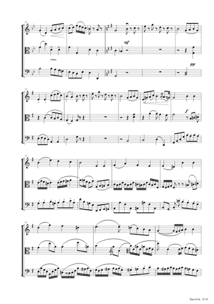 Gavotte,Strings Trios,J.Becker,Violin duet Sheet image number null