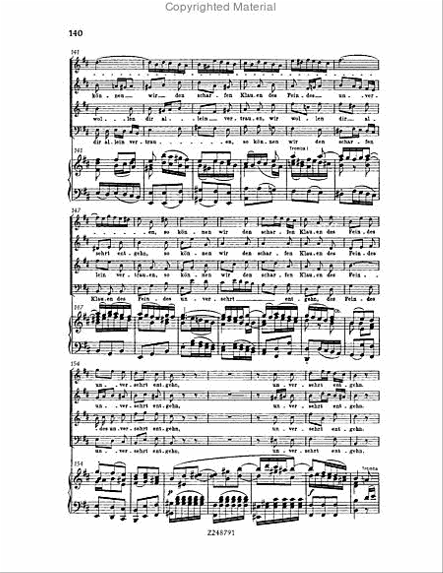 Christmas Oratorio, BWV 248 Choir scores gallery preview page 139