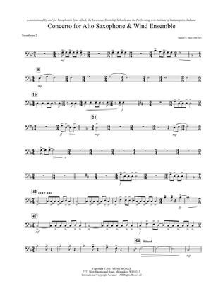 Concerto For Alto Saxophone And Wind Ensemble - Trombone 2