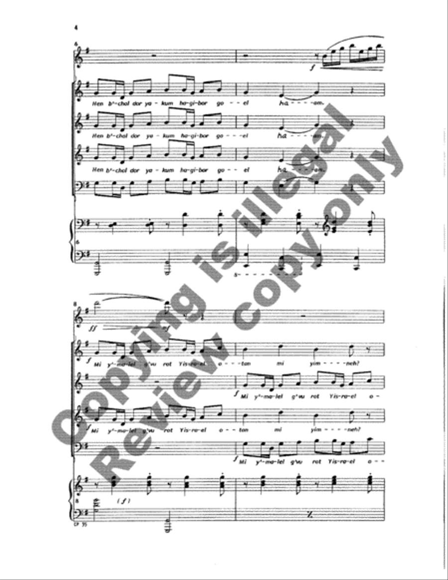 A Song for Chanukah (Full/Choral Score) image number null