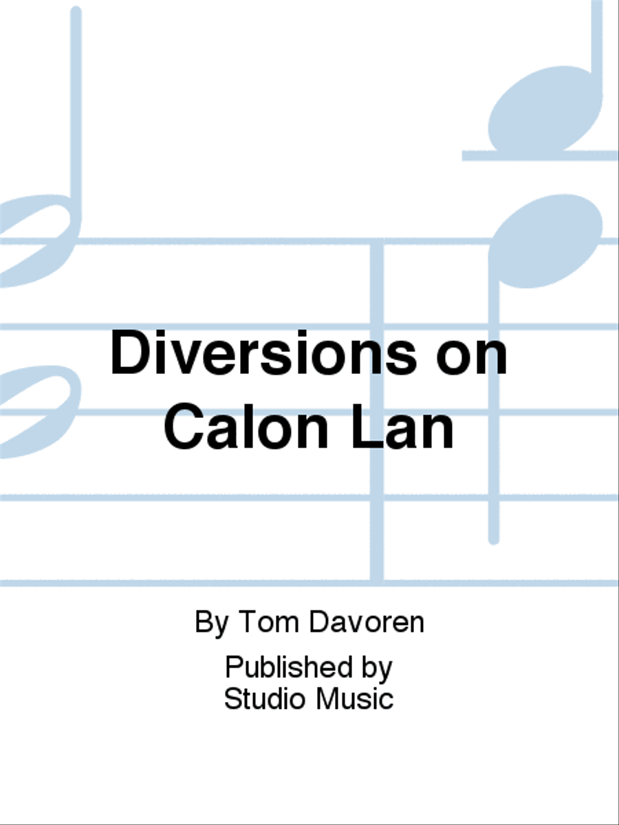 Diversions on Calon Lan Concert Band scores gallery preview page 1