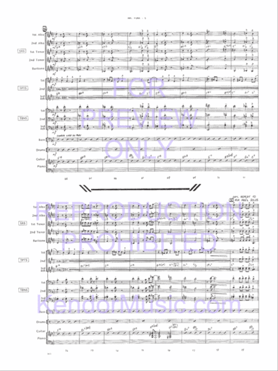 Mr. Funk Jazz Ensemble scores gallery preview page 6