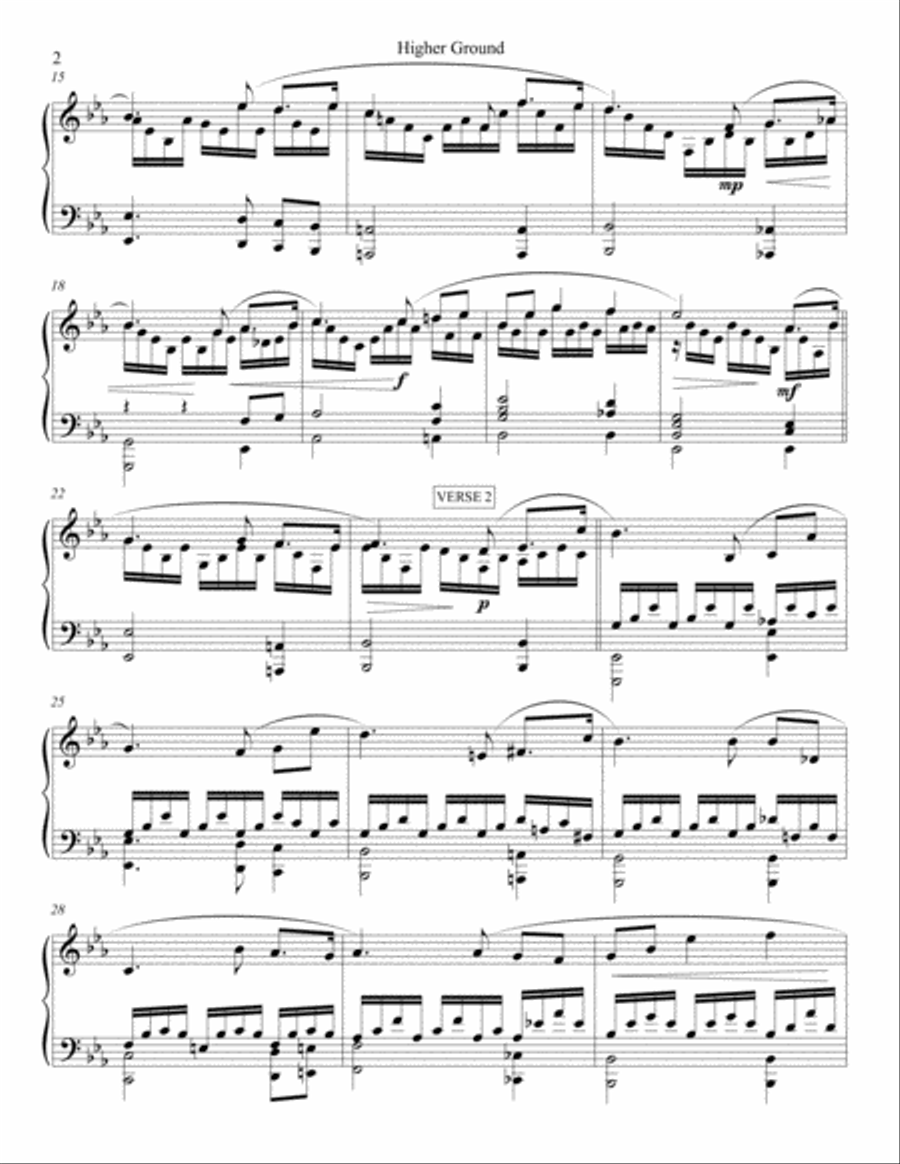Higher Ground Piano Solo scores gallery preview page 2