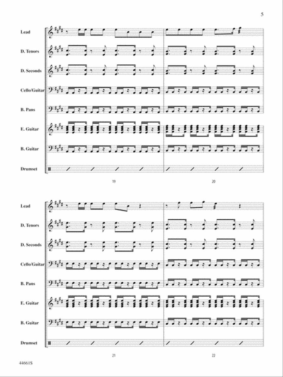 Nothing's Gonna Stop Us Now: Score Percussion scores gallery preview page 5