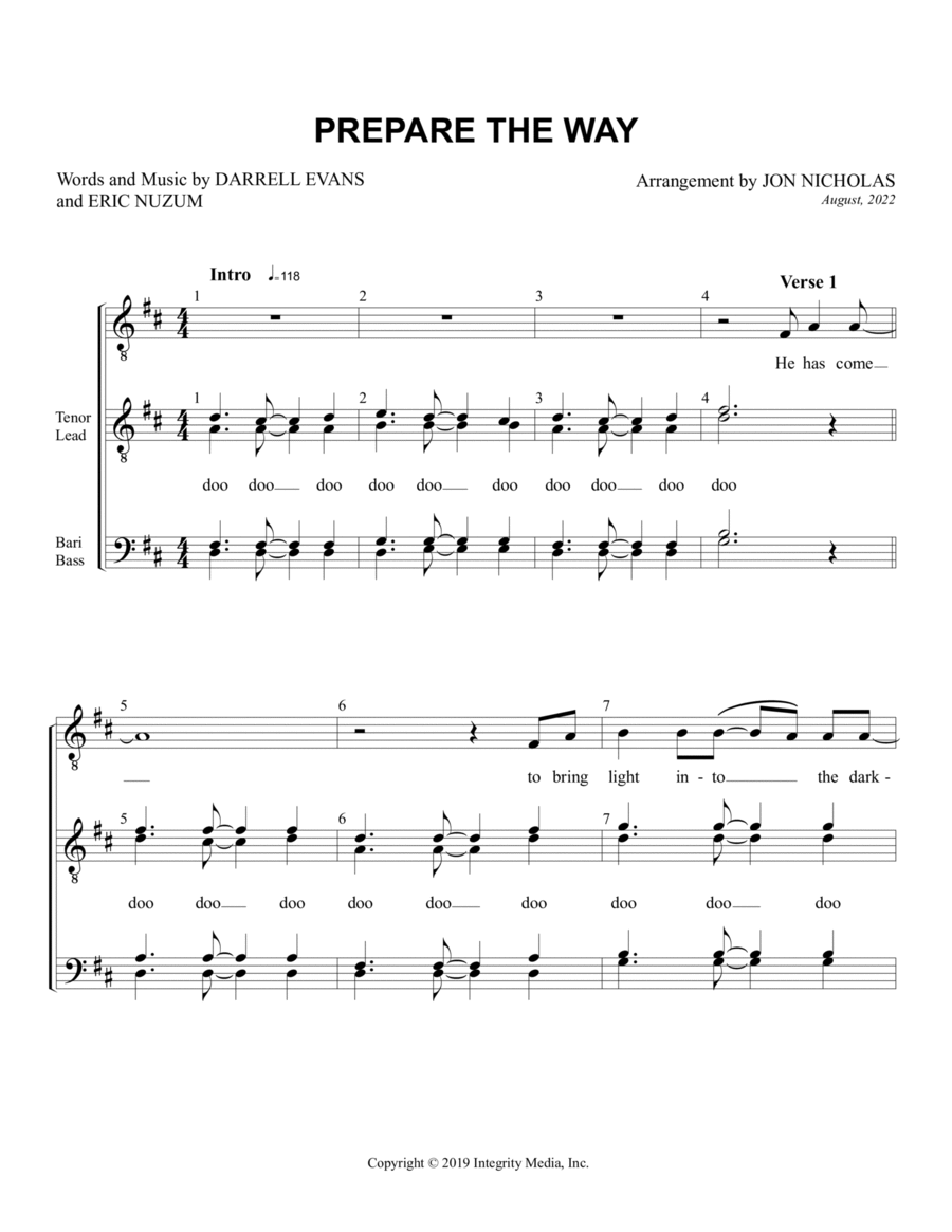 Prepare The Way TTBB scores gallery preview page 1