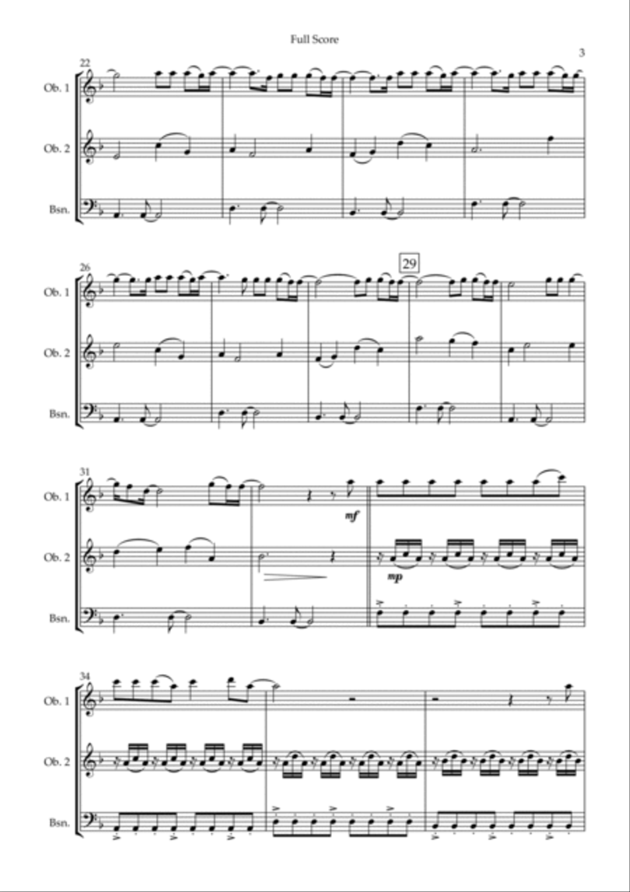 You Say Woodwind Trio scores gallery preview page 3