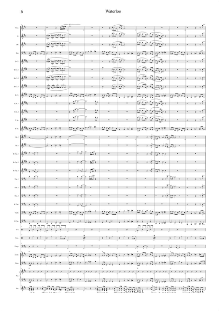 Waterloo Concert Band scores gallery preview page 6